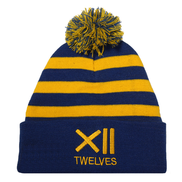 Bobble Hat - Blue/Yellow