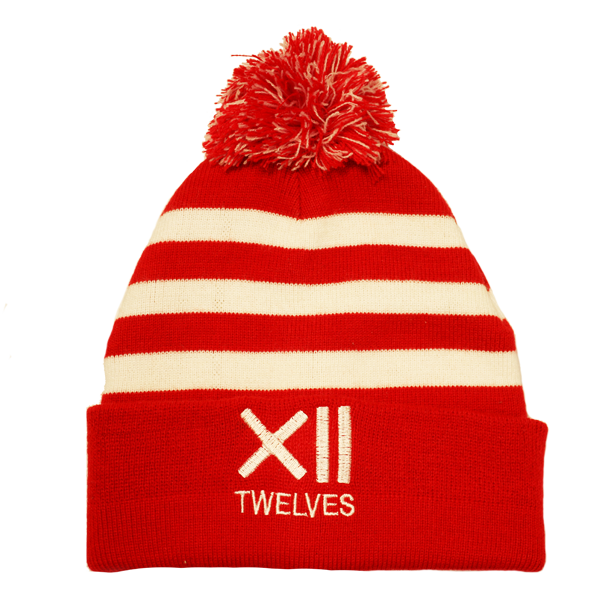 Bobble Hat - Red/White
