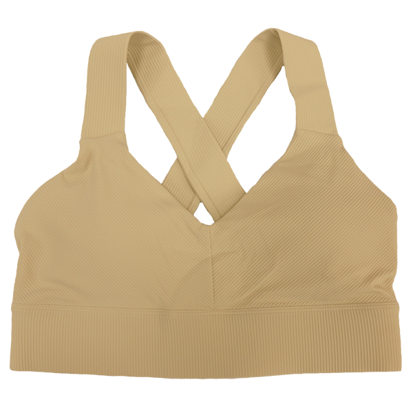 Twelves Women's Crisscross Sports Bra - Cream