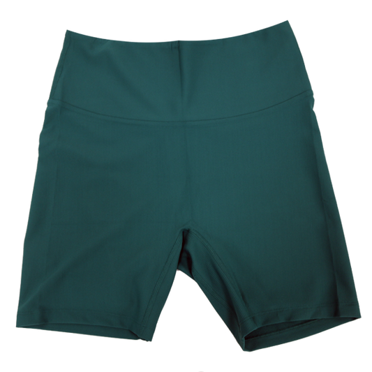 Twelves Women's High Waisted Workout Shorts  - Green
