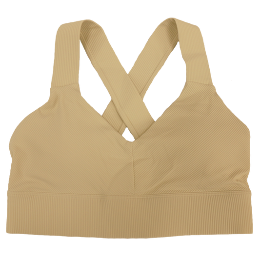 Twelves Women's Crisscross Sports Bra - Cream