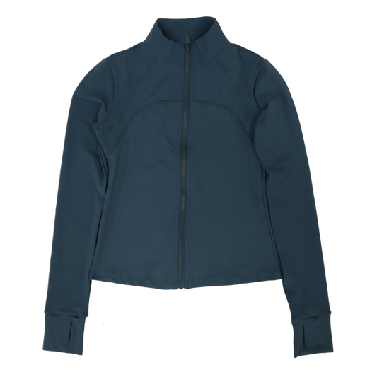 Twelves Yoga Full-Zipper Top - Blue