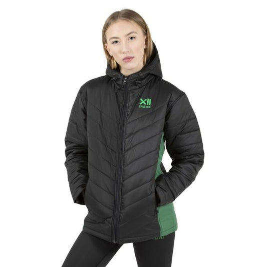 Twelves Winter Puff Jacket – Black & Green